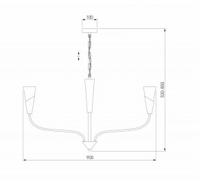 Подвесная люстра Eurosvet Rhyton 60167/8 никель в Советском - sovetskiy.ok-mebel.com | фото 6