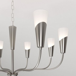 Подвесная люстра Eurosvet Rhyton 60167/8 никель в Советском - sovetskiy.ok-mebel.com | фото 7