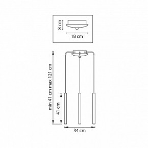 Подвесная люстра Lightstar Tubo L3T747247 в Советском - sovetskiy.ok-mebel.com | фото 3