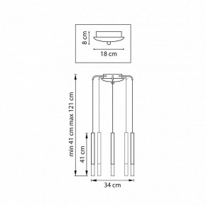 Подвесная люстра Lightstar Tubo L5T747147 в Советском - sovetskiy.ok-mebel.com | фото 3