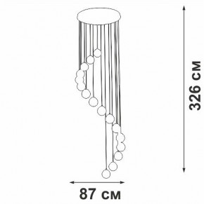 Подвесная люстра Vitaluce V2893 V2893-9/16S в Советском - sovetskiy.ok-mebel.com | фото 4