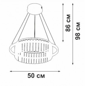 Подвесная люстра Vitaluce V54010 V54010-0/1S в Советском - sovetskiy.ok-mebel.com | фото 6