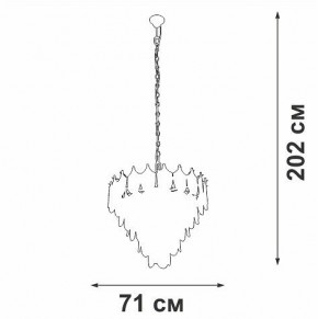 Подвесная люстра Vitaluce V58120 V58120-8/17 в Советском - sovetskiy.ok-mebel.com | фото 2