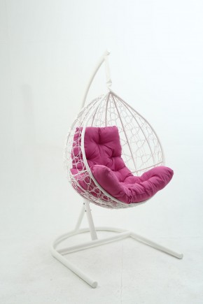 Подвесное кресло Бароло (белый/розовый) в Советском - sovetskiy.ok-mebel.com | фото