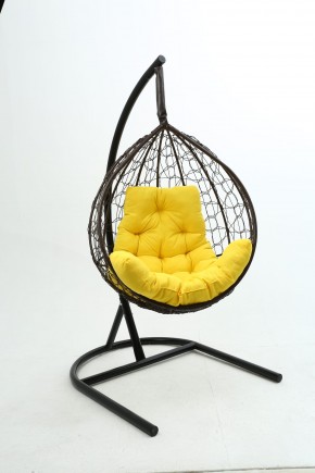 Подвесное кресло Бароло (коричневый/желтый) в Советском - sovetskiy.ok-mebel.com | фото