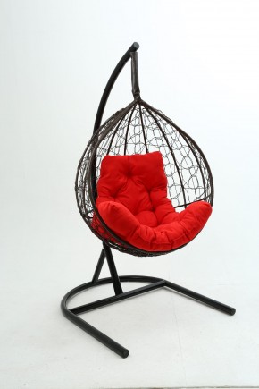 Подвесное кресло Бароло (коричневый/красный) в Советском - sovetskiy.ok-mebel.com | фото