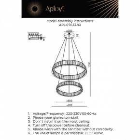 Подвесной светильник Aployt Oriann APL.076.13.80 в Советском - sovetskiy.ok-mebel.com | фото 2