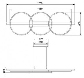 Подвесной светильник Arte Lamp Fluido A3913SP-24BK в Советском - sovetskiy.ok-mebel.com | фото 3