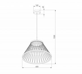 Подвесной светильник Eurosvet Cesta 40017/1 LED коричневый в Советском - sovetskiy.ok-mebel.com | фото 5