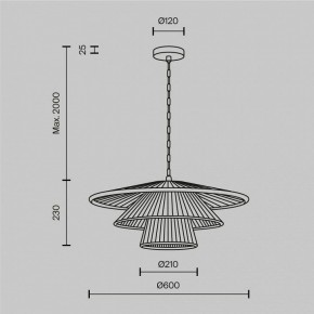 Подвесной светильник Maytoni Costa MOD394PL-01BS1 в Советском - sovetskiy.ok-mebel.com | фото 5