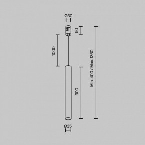 Подвесной светильник Maytoni Focus Led TR155-1-5W3K-B в Советском - sovetskiy.ok-mebel.com | фото 5
