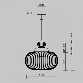 Подвесной светильник Maytoni Levitation MOD376PL-01G в Советском - sovetskiy.ok-mebel.com | фото 5