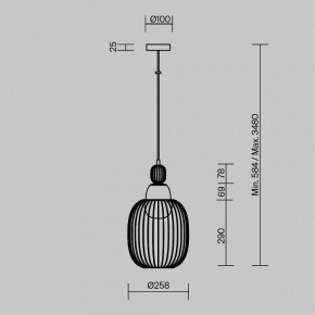 Подвесной светильник Maytoni Levitation MOD376PL-01G1 в Советском - sovetskiy.ok-mebel.com | фото 5