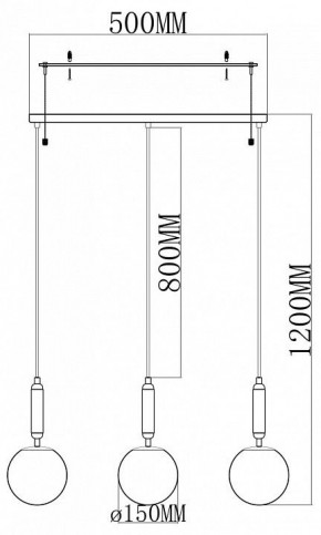 Подвесной светильник Moderli Scrumbel V11565-3P в Советском - sovetskiy.ok-mebel.com | фото 3