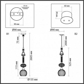 Подвесной светильник Odeon Light Terra 5414/1C в Советском - sovetskiy.ok-mebel.com | фото 6