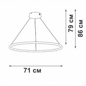 Подвесной светильник Vitaluce V2516 V2516-8/3S в Советском - sovetskiy.ok-mebel.com | фото 3