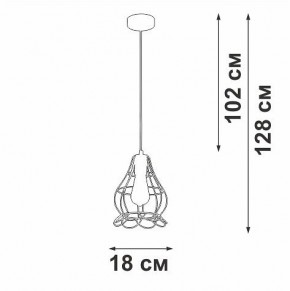Подвесной светильник Vitaluce V2868 V2868-1/1S в Советском - sovetskiy.ok-mebel.com | фото 5