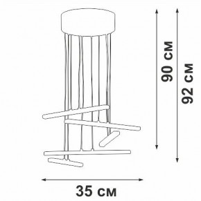 Подвесной светильник Vitaluce V3046 V3046-1/5S в Советском - sovetskiy.ok-mebel.com | фото 5