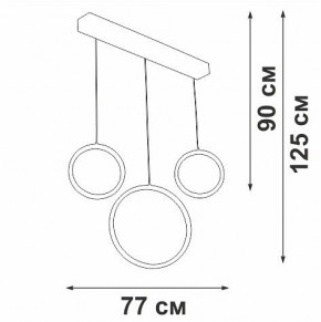 Подвесной светильник Vitaluce V3050 V3050-0/3S в Советском - sovetskiy.ok-mebel.com | фото 5