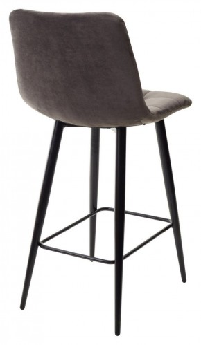 Полубарный стул CHILLI-QB графит #14, велюр / черный каркас (H=66cm) М-City в Советском - sovetskiy.ok-mebel.com | фото 4