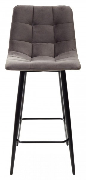 Полубарный стул CHILLI-QB графит #14, велюр / черный каркас (H=66cm) М-City в Советском - sovetskiy.ok-mebel.com | фото 5
