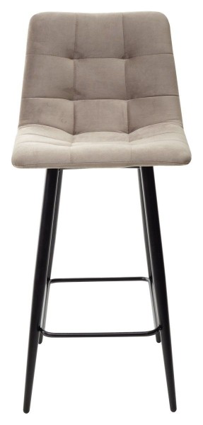 Полубарный стул CHILLI-QB латте #25, велюр / черный каркас (H=66cm) М-City в Советском - sovetskiy.ok-mebel.com | фото