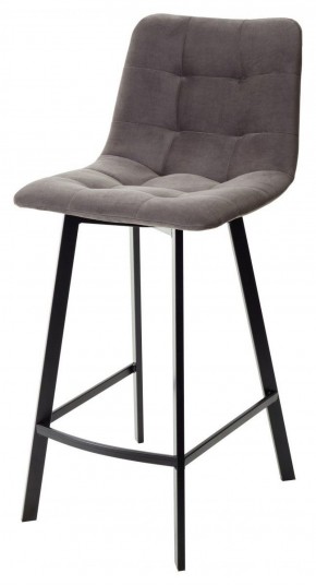 Полубарный стул CHILLI-QB SQUARE графит #14, велюр / черный каркас (H=66cm) М-City в Советском - sovetskiy.ok-mebel.com | фото 1
