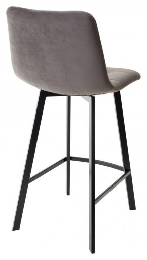 Полубарный стул CHILLI-QB SQUARE графит #14, велюр / черный каркас (H=66cm) М-City в Советском - sovetskiy.ok-mebel.com | фото 3