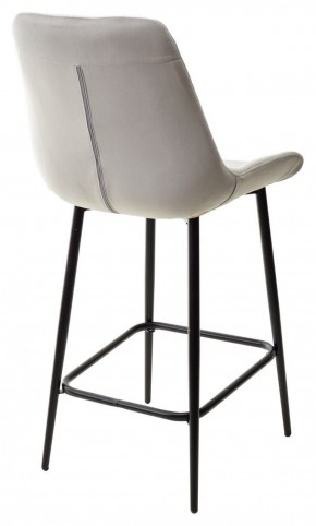 Полубарный стул ХОФМАН, цвет H-09 Светло-серый, велюр / черный каркас H=63cm М-City в Советском - sovetskiy.ok-mebel.com | фото 6