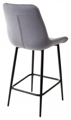 Полубарный стул ХОФМАН, цвет H-14 Серый, велюр / черный каркас H=63cm М-City в Советском - sovetskiy.ok-mebel.com | фото 5