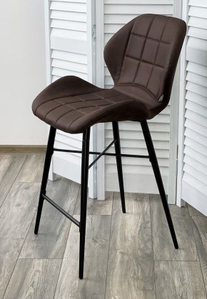 Полубарный стул MARCEL COWBOY-#800 темно-коричневый (H=65cm), ткань микрофибра М-City в Советском - sovetskiy.ok-mebel.com | фото 2