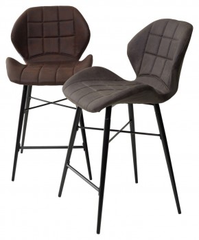 Полубарный стул MARCEL COWBOY-#800 темно-коричневый (H=65cm), ткань микрофибра М-City в Советском - sovetskiy.ok-mebel.com | фото 5