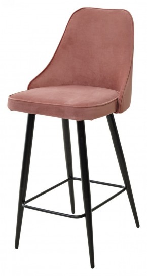 Полубарный стул NEPAL-PB РОЗОВЫЙ #15, велюр/ черный каркас (H=68cm) М-City в Советском - sovetskiy.ok-mebel.com | фото