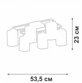 Потолочная люстра Vitaluce V3092 V3092-1/6PL в Советском - sovetskiy.ok-mebel.com | фото 4