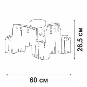Потолочная люстра Vitaluce V5884 V5884-0/5PL в Советском - sovetskiy.ok-mebel.com | фото 3
