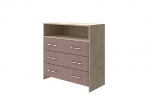 PROxSON Комод Varna (ЛДСП Бунратти+ткань Бунратти/Ultra Горячий шоколад) 90x40 в Советском - sovetskiy.ok-mebel.com | фото
