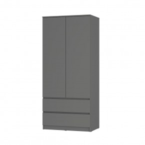 Шкаф 2-х створчатый Симпл ШК-03 (графит) в Советском - sovetskiy.ok-mebel.com | фото 2