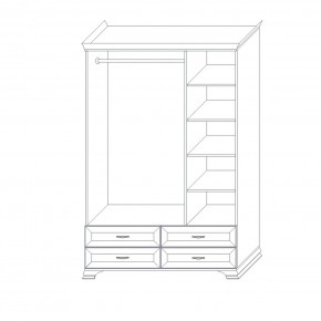 Шкаф 3-х дверный (корпус) Сиена в Советском - sovetskiy.ok-mebel.com | фото 6