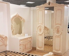 Шкаф 3-х дверный с зеркалами (01.143) Роза (беж) в Советском - sovetskiy.ok-mebel.com | фото 3