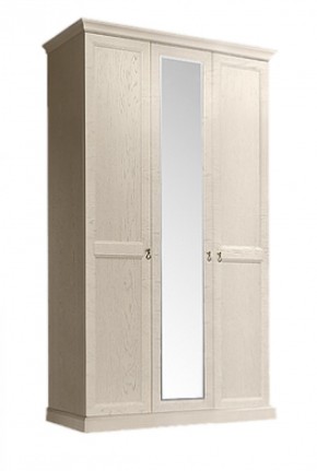 Шкаф 3-х дверный (с зеркалом) для платья и белья Венеция дуб седан (ВНШ1/3) в Советском - sovetskiy.ok-mebel.com | фото