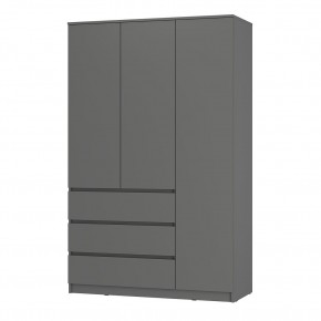 Шкаф 3-х створчатый Симпл ШК-08 (графит) в Советском - sovetskiy.ok-mebel.com | фото