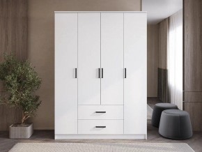 Шкаф 4-х створчатый Титан (белый) в Советском - sovetskiy.ok-mebel.com | фото
