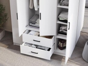 Шкаф 4-х створчатый Титан (белый) в Советском - sovetskiy.ok-mebel.com | фото 3