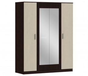 Шкаф 4х дверный с зеркалами Уют СБ-2750/1.Н (Венге/Паллада) в Советском - sovetskiy.ok-mebel.com | фото