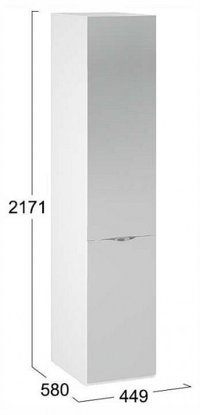 Шкаф для белья Глосс СМ-319.07.002 в Советском - sovetskiy.ok-mebel.com | фото 4