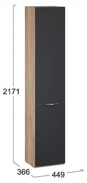 Шкаф для белья Глосс СМ-319.07.011 в Советском - sovetskiy.ok-mebel.com | фото 4