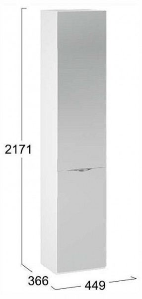 Шкаф для белья Глосс СМ-319.07.012 в Советском - sovetskiy.ok-mebel.com | фото 4