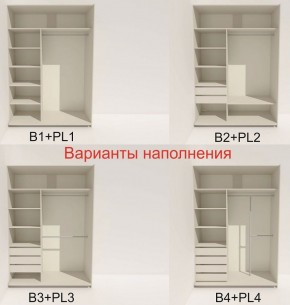 Шкаф-купе 1400 серии SOFT D6+D4+B2+PL2 (2 ящика+1штанга+1 полка) профиль «Капучино» в Советском - sovetskiy.ok-mebel.com | фото 7