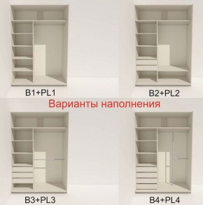 Шкаф-купе 1400 серии SOFT D8+D2+B2+PL4 (2 ящика+F обр.штанга) профиль «Графит» в Советском - sovetskiy.ok-mebel.com | фото 6