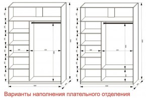 Шкаф-купе 1600 серии SOFT D6+D4+B2+PL2 (2 ящика+1штанга+1 полка) профиль «Капучино» в Советском - sovetskiy.ok-mebel.com | фото 8